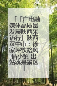 「广电融媒体高质量发展陕西采访行」陕西汉中市：徐家坪铁路风情小镇 出站就是景区