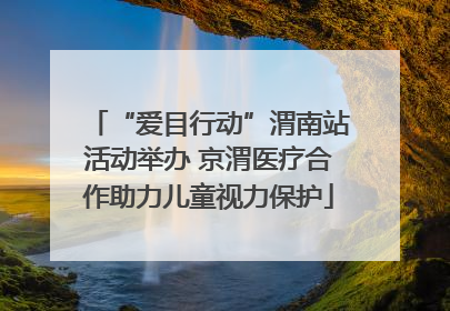 “爱目行动”渭南站活动举办 京渭医疗合作助力儿童视力保护