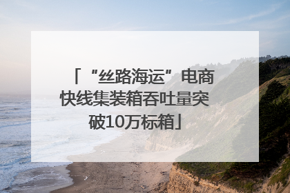 “丝路海运”电商快线集装箱吞吐量突破10万标箱