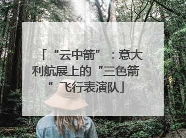 “云中箭”：意大利航展上的“三色箭”飞行表演队