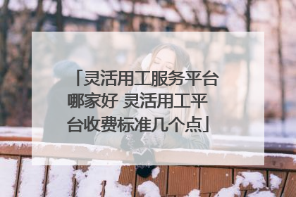 灵活用工服务平台哪家好 灵活用工平台收费标准几个点