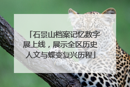 石景山档案记忆数字展上线，展示全区历史人文与蝶变复兴历程