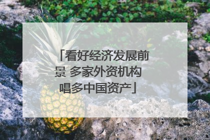 看好经济发展前景 多家外资机构唱多中国资产