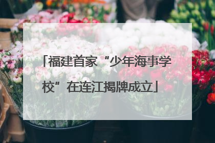 福建首家“少年海事学校”在连江揭牌成立
