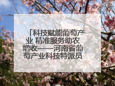 科技赋能葡萄产业 精准服务助农增收——河南省葡萄产业科技特派员服务团太康县科技服务纪实