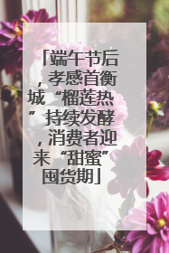 端午节后，孝感首衡城“榴莲热”持续发酵，消费者迎来“甜蜜”囤货期