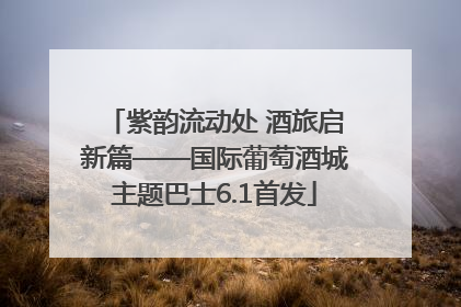 紫韵流动处 酒旅启新篇——国际葡萄酒城主题巴士6.1首发