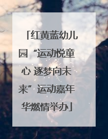 红黄蓝幼儿园“运动悦童心 逐梦向未来”运动嘉年华燃情举办