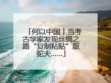 何以中国丨当考古学家发现丝绸之路“复制粘贴”版驼夫……