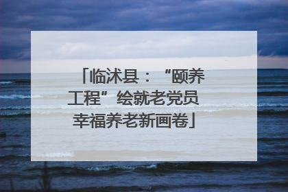 临沭县：“颐养工程”绘就老党员幸福养老新画卷