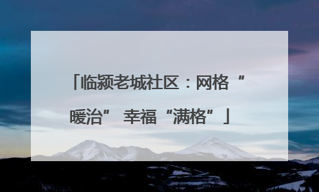临颍老城社区：网格“暖治” 幸福“满格”