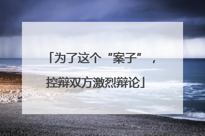 为了这个“案子”，控辩双方激烈辩论