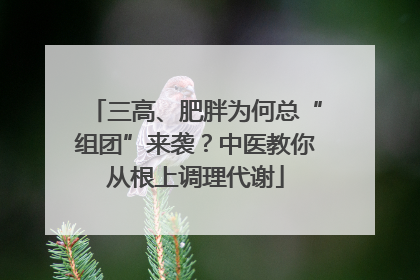 三高、肥胖为何总“组团”来袭？中医教你从根上调理代谢
