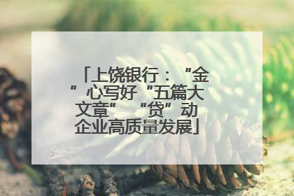 上饶银行：“金”心写好“五篇大文章” “贷”动企业高质量发展