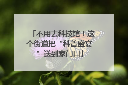 不用去科技馆！这个街道把“科普盛宴”送到家门口