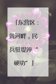 东营区：黄河畔，民兵驻堤淬“硬功”