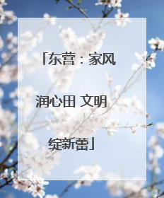 东营：家风润心田 文明绽新蕾