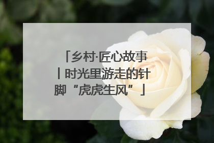 乡村·匠心故事丨时光里游走的针脚“虎虎生风”