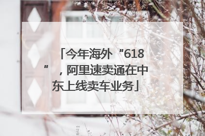 今年海外“618”，阿里速卖通在中东上线卖车业务
