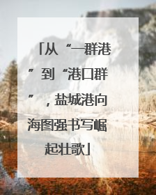 从“一群港”到“港口群”，盐城港向海图强书写崛起壮歌