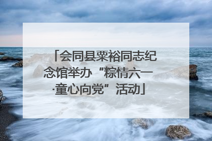 会同县粟裕同志纪念馆举办“粽情六一·童心向党”活动