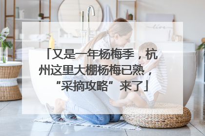 又是一年杨梅季，杭州这里大棚杨梅已熟，“采摘攻略”来了