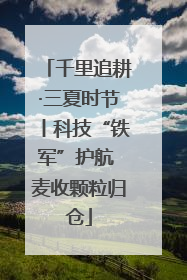 千里追耕·三夏时节丨科技“铁军”护航 麦收颗粒归仓