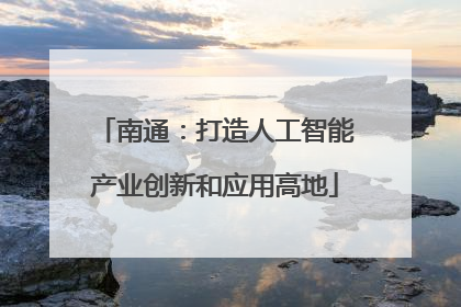 南通：打造人工智能产业创新和应用高地