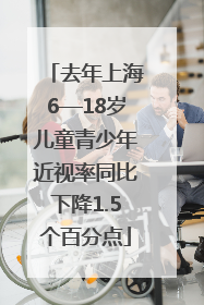 去年上海6—18岁儿童青少年近视率同比下降1.5个百分点