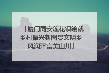 厦门同安莲花镇绘就乡村振兴新图景文明乡风润泽富美山川