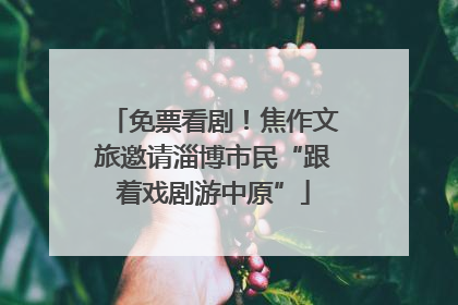 免票看剧！焦作文旅邀请淄博市民“跟着戏剧游中原”