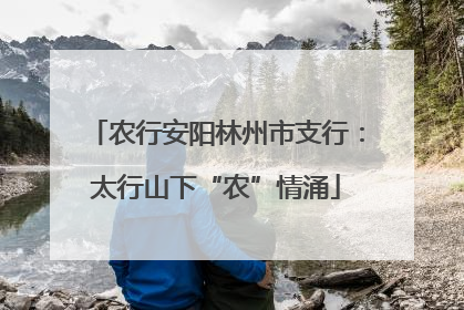 农行安阳林州市支行：太行山下“农”情涌