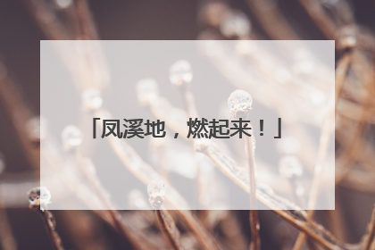 凤溪地，燃起来！