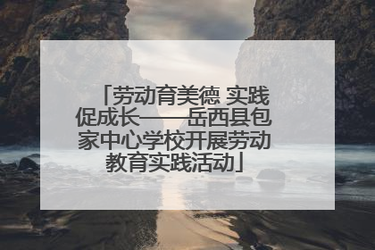 劳动育美德 实践促成长——岳西县包家中心学校开展劳动教育实践活动