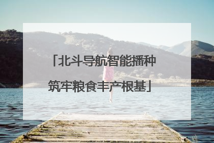 北斗导航智能播种 筑牢粮食丰产根基