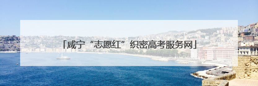 咸宁“志愿红”织密高考服务网