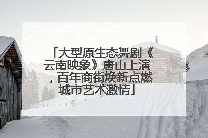 大型原生态舞剧《云南映象》唐山上演，百年商街焕新点燃城市艺术激情