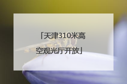 天津310米高空观光厅开放
