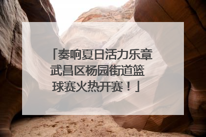 奏响夏日活力乐章 武昌区杨园街道篮球赛火热开赛！