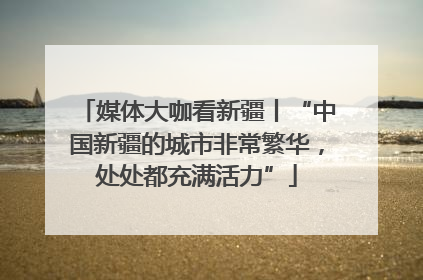 媒体大咖看新疆丨“中国新疆的城市非常繁华，处处都充满活力”