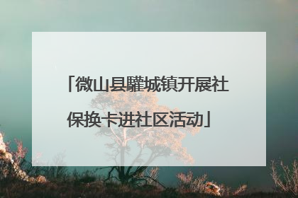 微山县驩城镇开展社保换卡进社区活动