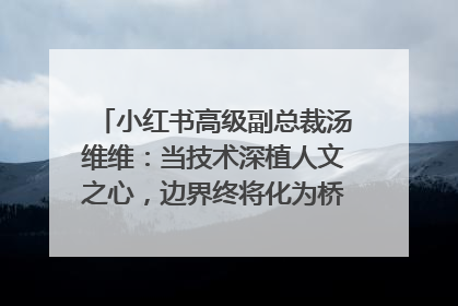 小红书高级副总裁汤维维：当技术深植人文之心，边界终将化为桥梁｜聚焦2025文化强国建设高峰论坛