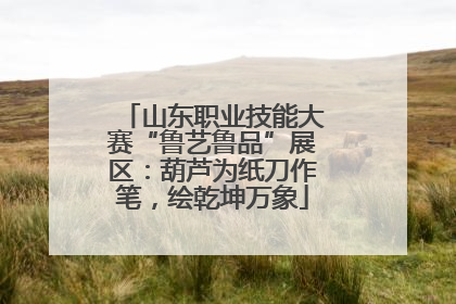 山东职业技能大赛“鲁艺鲁品”展区：葫芦为纸刀作笔，绘乾坤万象
