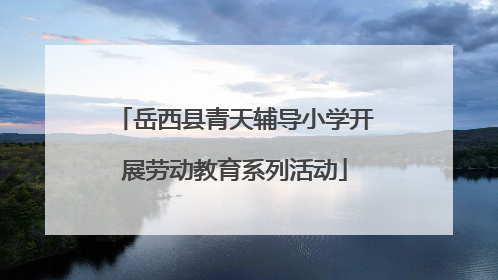 岳西县青天辅导小学开展劳动教育系列活动