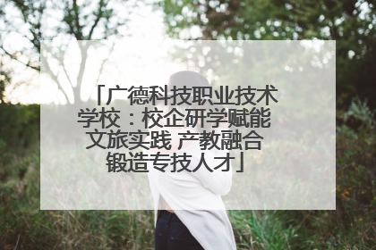 广德科技职业技术学校：校企研学赋能文旅实践 产教融合锻造专技人才