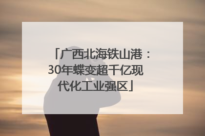 广西北海铁山港：30年蝶变超千亿现代化工业强区