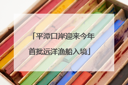 平潭口岸迎来今年首批远洋渔船入境
