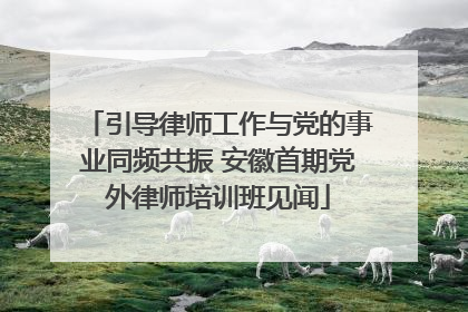 引导律师工作与党的事业同频共振 安徽首期党外律师培训班见闻