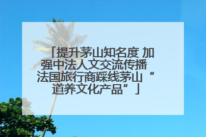 提升茅山知名度 加强中法人文交流传播 法国旅行商踩线茅山“道养文化产品”