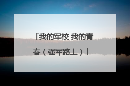 我的军校 我的青春（强军路上）